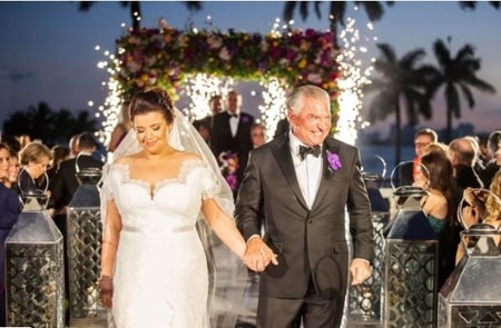Ana Navarro and Al Cardenas looking gorgeous in their nuptials dress